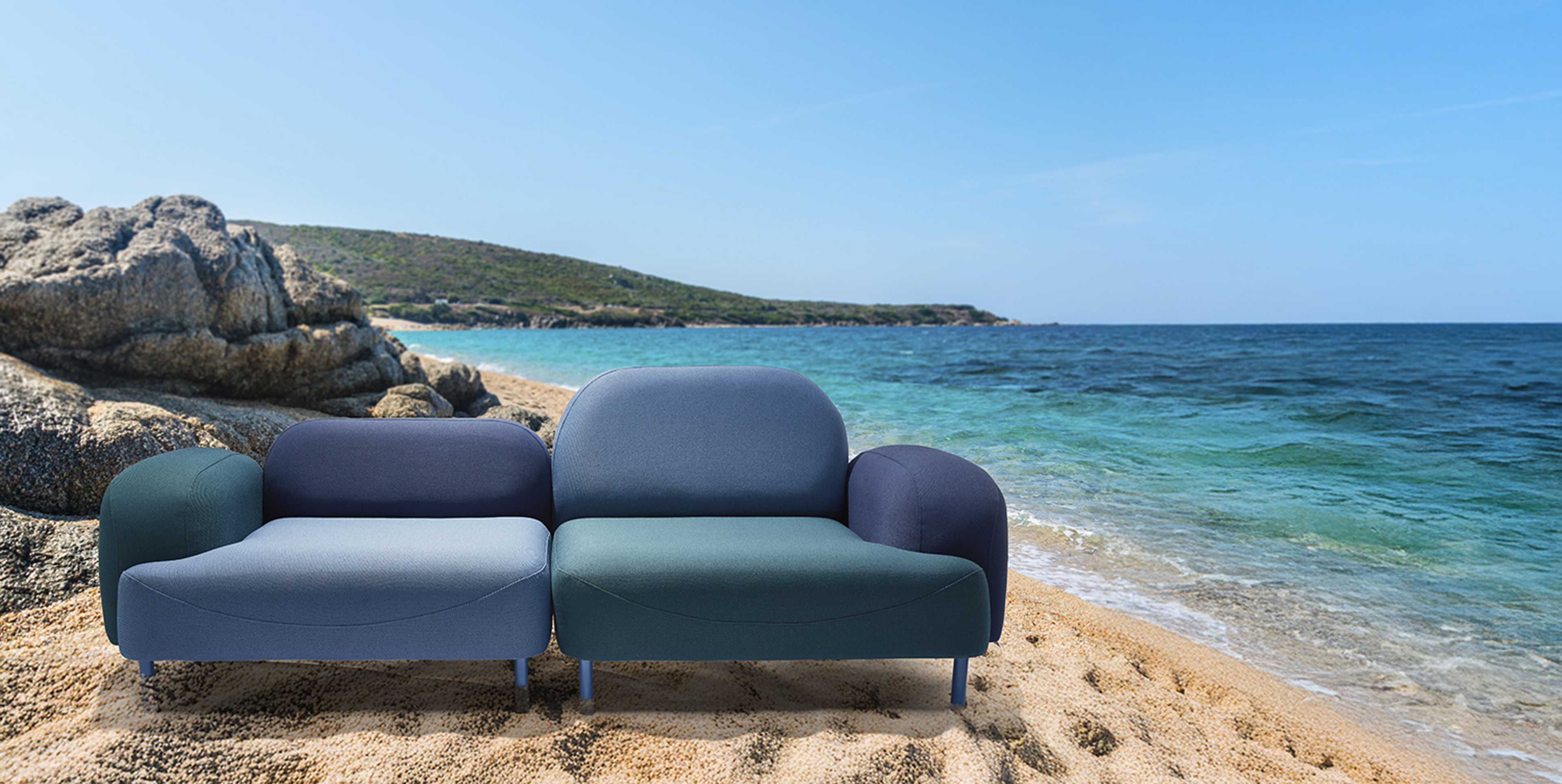 Oceanic Sofa On Beach 2